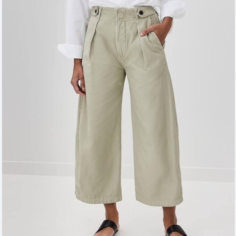 Citizens Of Humanity Payton Utility Wide Leg Pants size 32 Palmdale Green